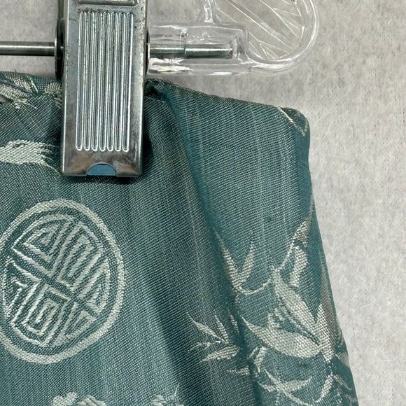 NHA MAY LAI Skirt M Wrap Tie Belt Brocade Vietnamese Traditional Sarong Blue - Picture 7 of 13